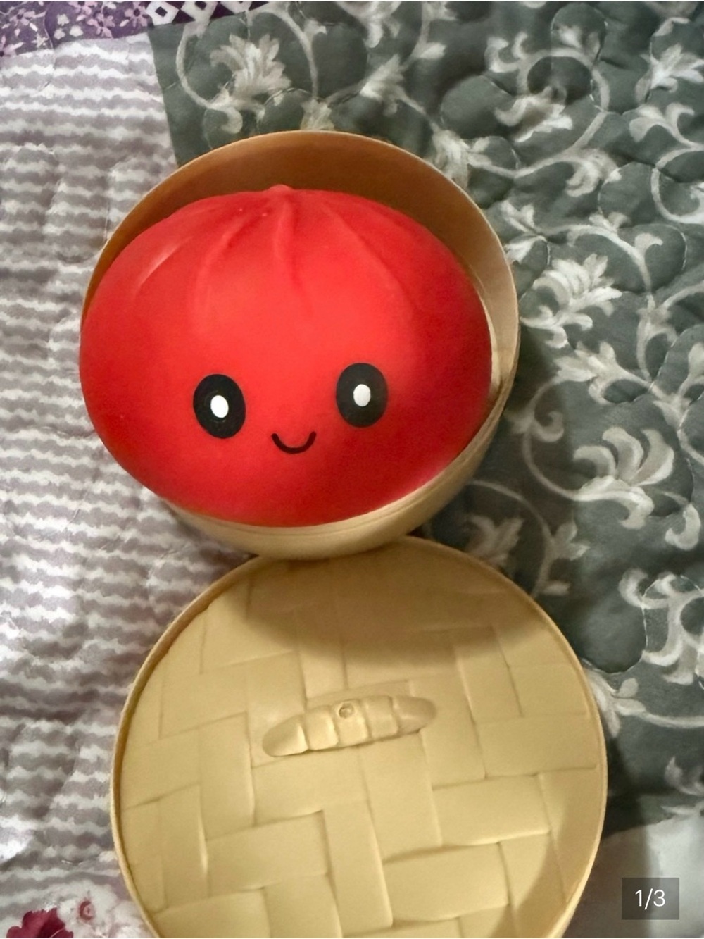 Red Cute Dumpling Plush Toy - Kids Toy